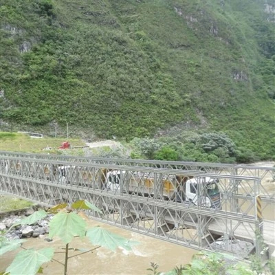 Ocelová Konstrukce Příhradový Most Bailey Bridge Pro naléhavé účely